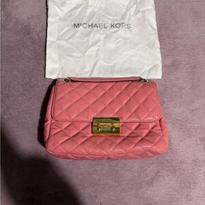 Michael Kors Pink Quilted Shoulder Bag